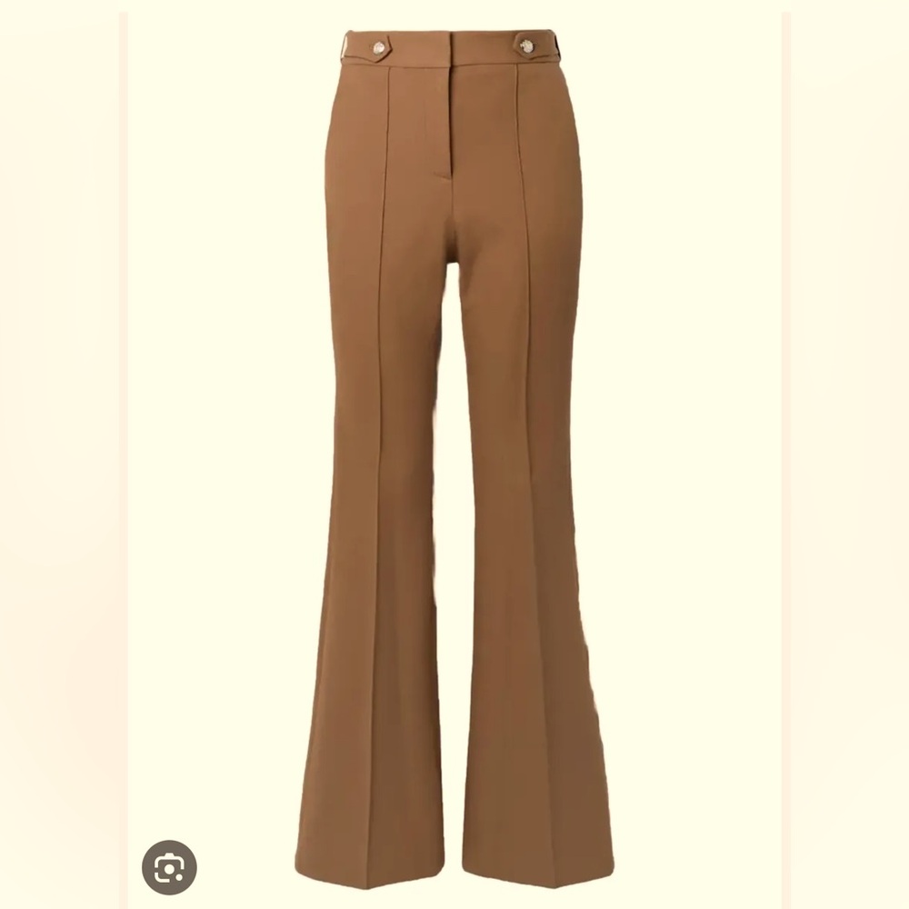 NEW No tagsVERONICA BEARD chocolate brown “Elsbury Seamed Flared pants SIZE 8.